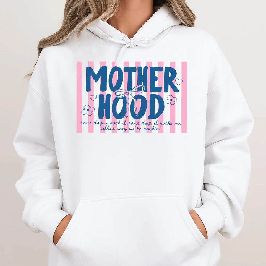 Trendy Motherhood Hoodie | Cool Mom Club Graphic Sweatshirt | Premium Soft Cotton Blend | Perfect Gift for New Mama, Mom Life Apparel