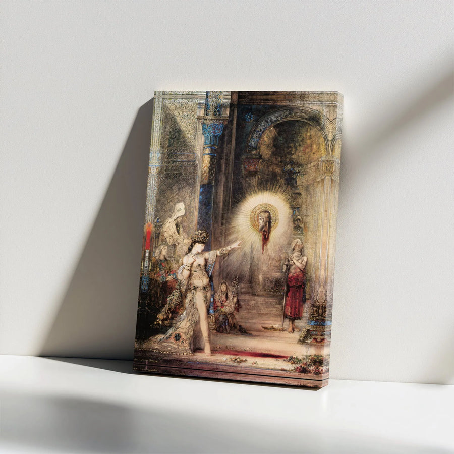 Gustave Moreau The Apparition Canvas Art | Salome and John the Baptist Gallery Wrap | Premium Symbolist Painting Print | Classical Wall Decor Gift