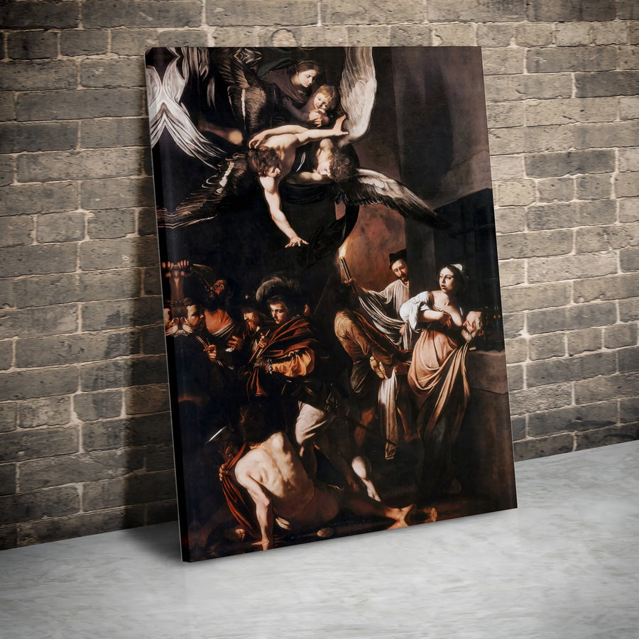 Caravaggio Seven Works of Mercy Canvas Print | Baroque Religious Wall Art | Premium Fade-Resistant Print | Collector's Gift for Art History Lover