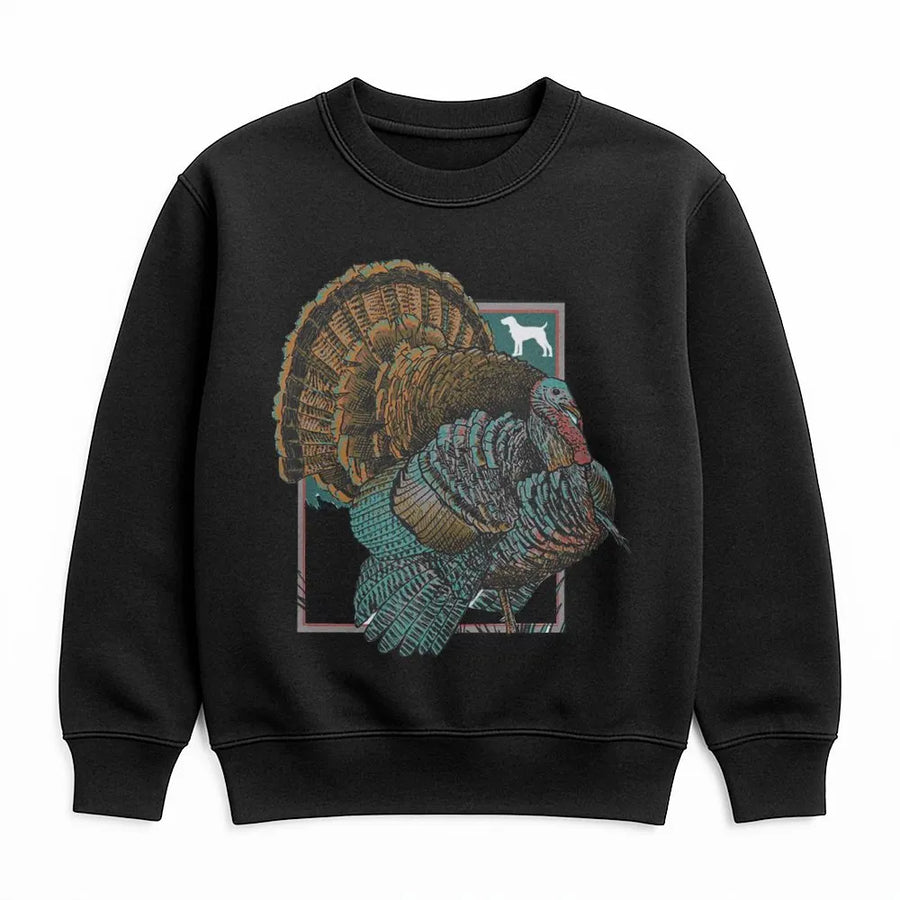 Wild Turkey Hunting Sweatshirt | Vintage Wildlife Illustration | Premium Cotton Blend | Gift for Hunter & Outdoorsman