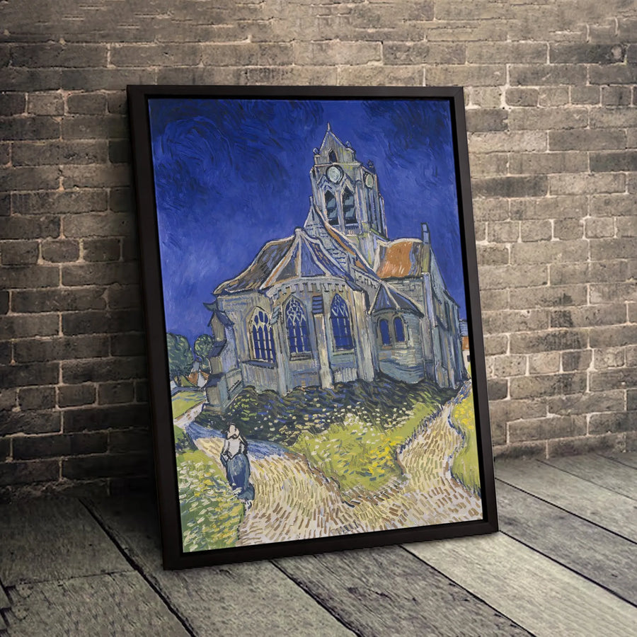 The Church at Auvers Canvas Print | Famous Vincent Van Gogh Art | Gallery-Wrapped Premium Wall Decor | Office and Home Fine Art Gift