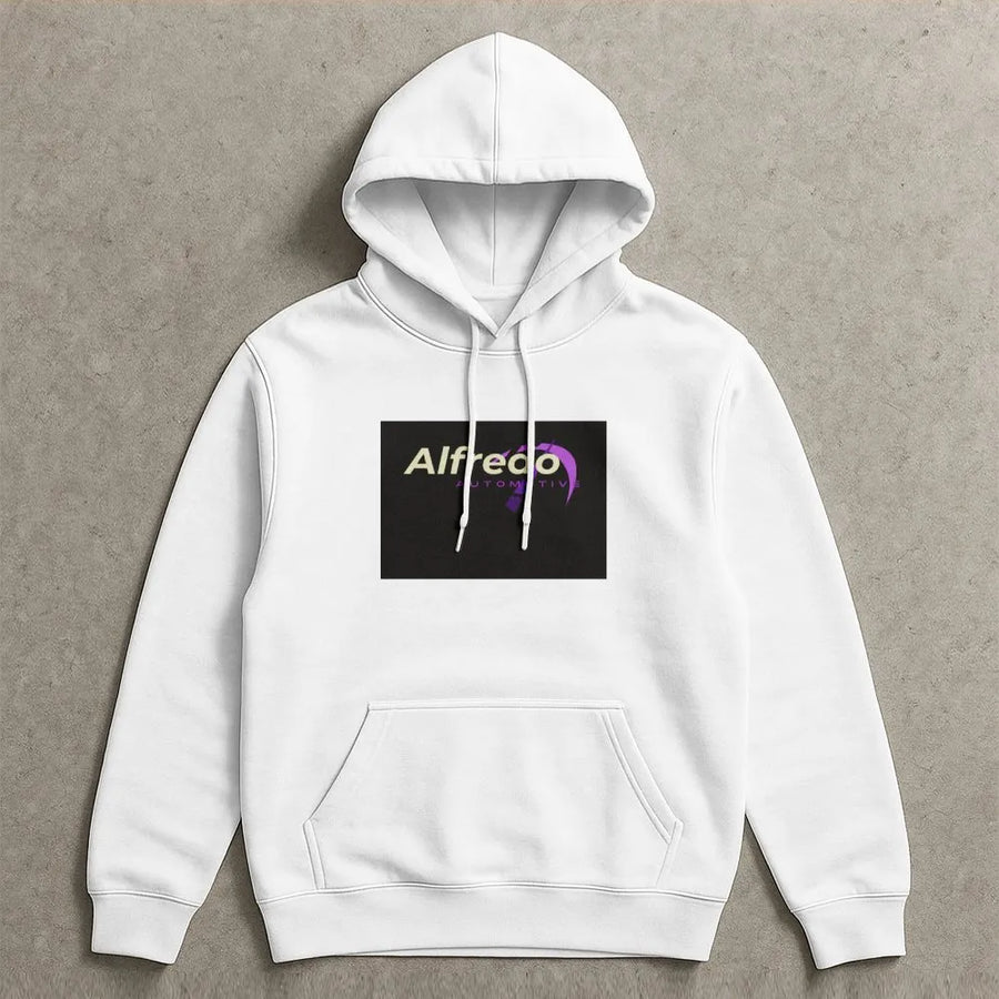 Alfredo Automotive Logo Hoodie | Modern Car Brand Graphic Tee | Premium 100% Cotton | Gift for Car Enthusiast