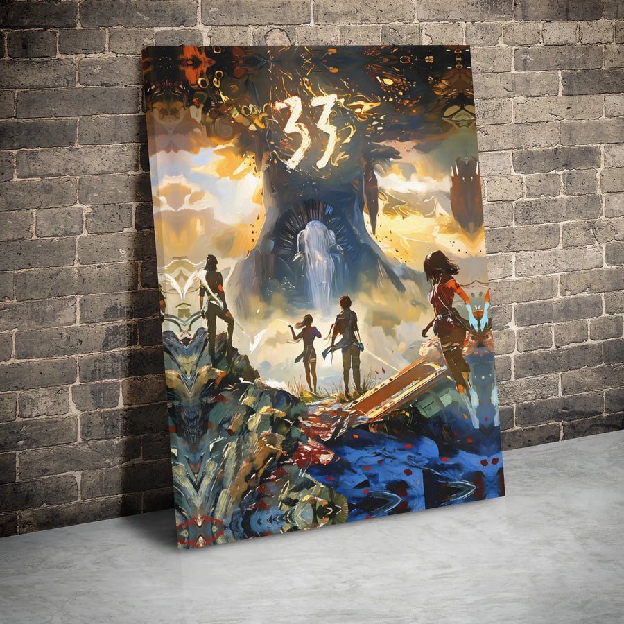 Fantasy Video Game Wall Art | Epic Adventure 33 Landscape Canvas | Premium Gallery-Wrapped Print | Gamer Bedroom & Office Decor