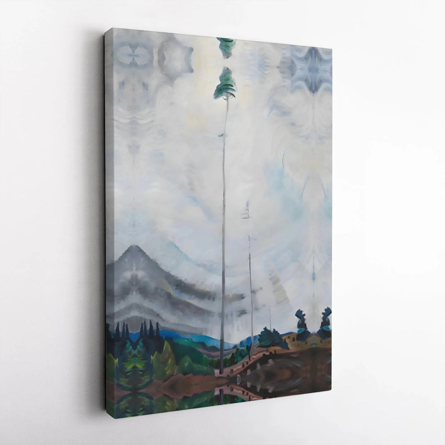 Abstract Landscape Canvas Art | Surreal Tree Wall Decor | 1.25 Inch Gallery Wrap | Fine Art Print for Home Office Gift