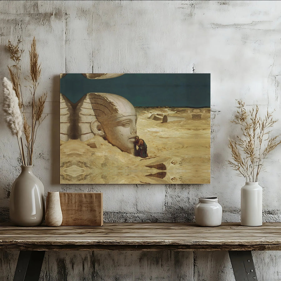 The Questioner Of The Sphinx Canvas Print | Elihu Vedder Classic Art | Premium Gallery Wrapped Decor | Sophisticated Gift For Art Collectors