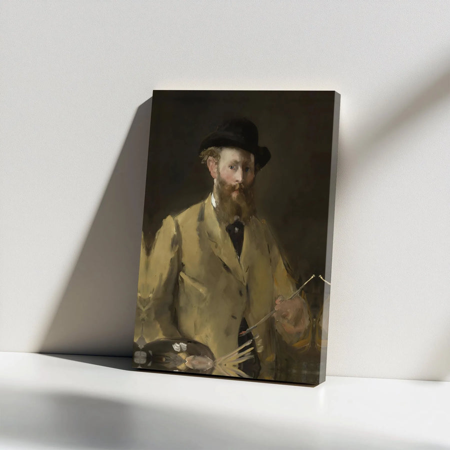 Manet Self Portrait Canvas Print | Impressionist Art Reproduction | Gallery Wrapped Premium Canvas | Collector's Gift for Art History Lover