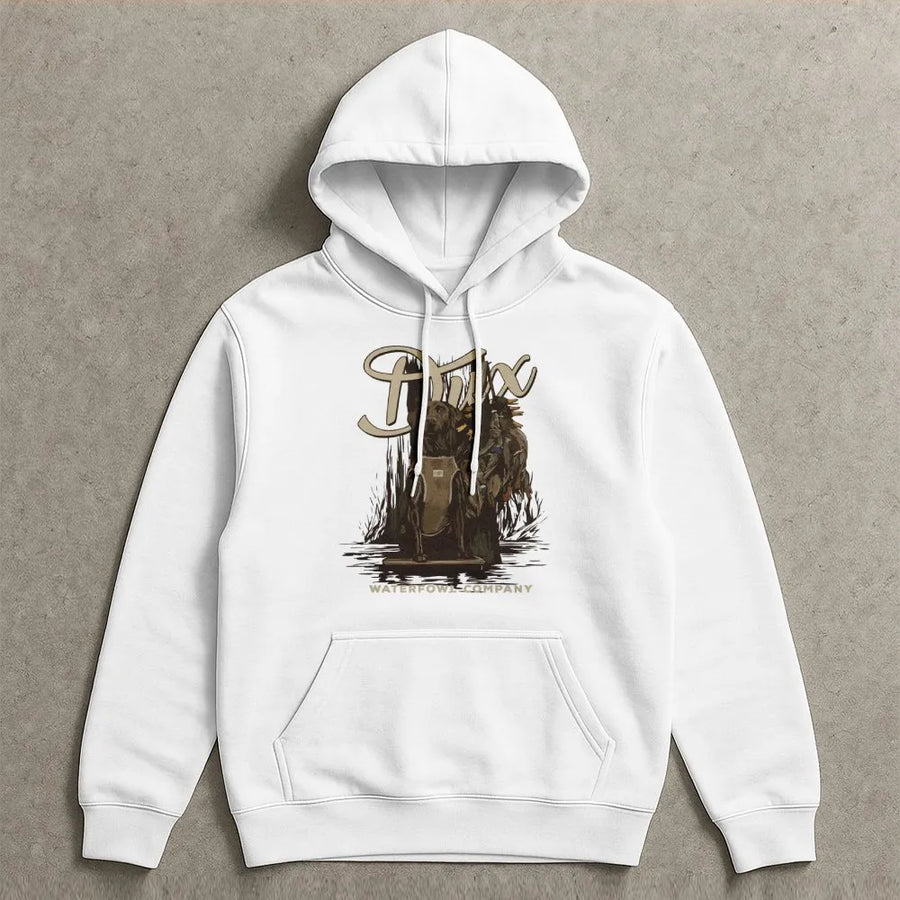 Duck Hunting Hoodie | Labrador Retriever Waterfowl Graphic | Premium Cotton-Poly Blend | Gift For Duck Hunter Outdoorsman