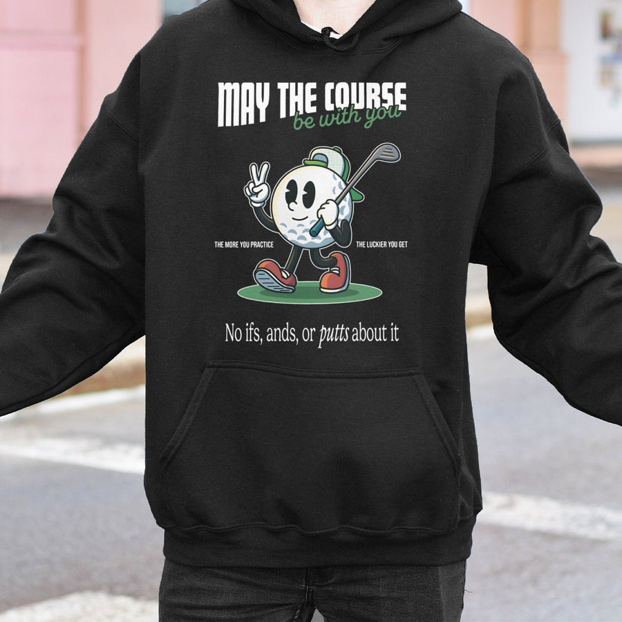 Funny Golf Hoodie | Retro Cartoon Golf Ball Graphic | Premium Cotton Blend | Gift For Golfers And Sports Fans