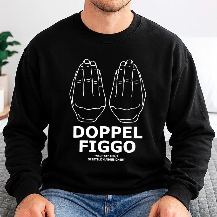 Doppel Figgo Sweatshirt | German Humor Graphic Pullover | Premium Cotton Blend | Funny Gift for Men and Women