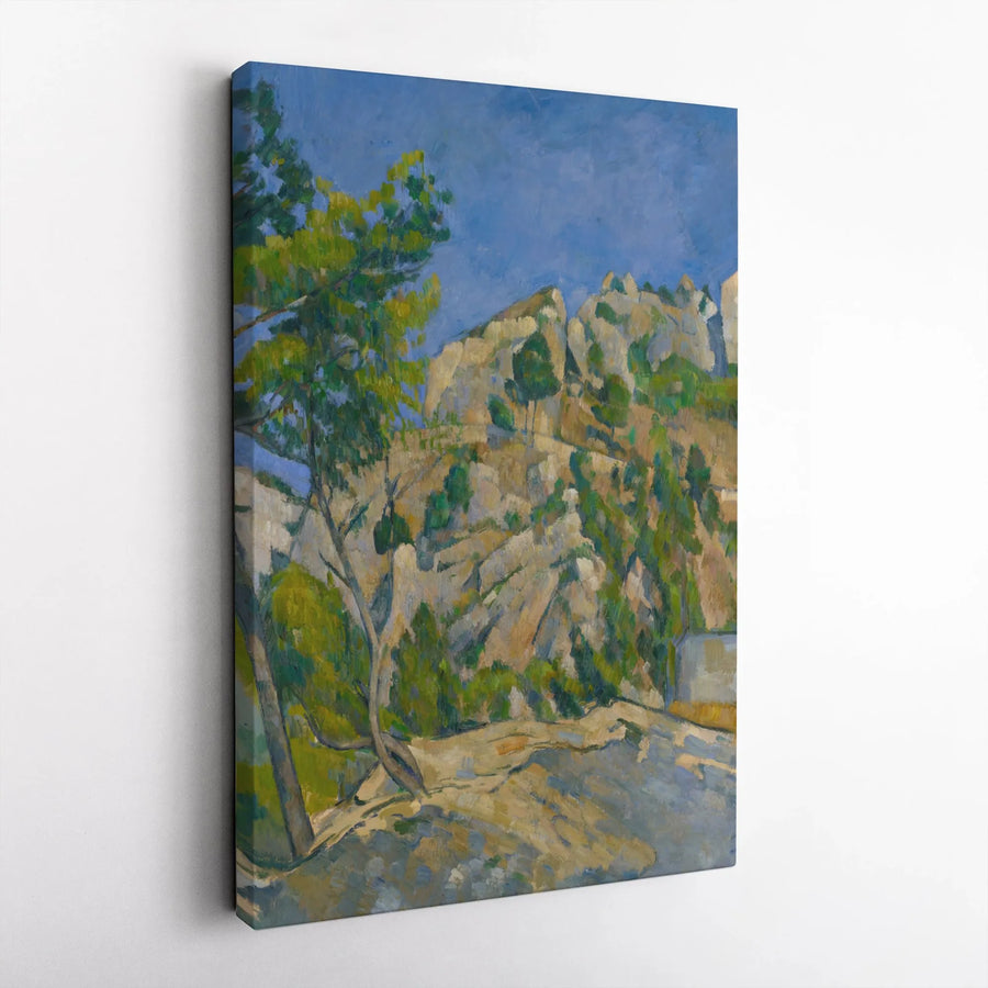 Cezanne Mont Sainte Victoire Canvas Wall Art | Post-Impressionist Landscape Print | Premium Gallery Wrapped Canvas | Classic Art Collector's Gift for Home Decor