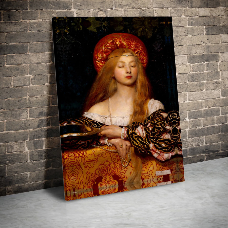 Vanity by Frank Cadogan Cowper Canvas Print | Pre-Raphaelite Fine Art Wall Decor | Gallery-Quality 1.25" Profile | Classic Romantic Gift for Art Lovers