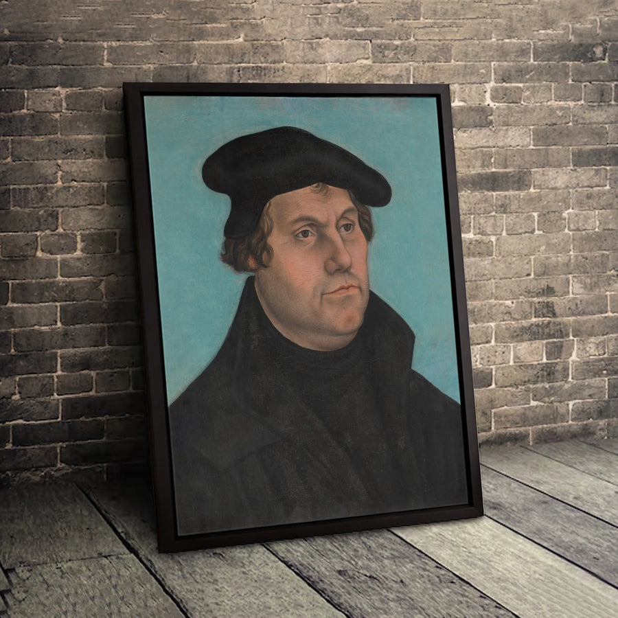 Martin Luther Portrait Canvas | Lucas Cranach the Elder Fine Art | Premium Gallery Wrapped Print | Reformation Historical Wall Decor Gift