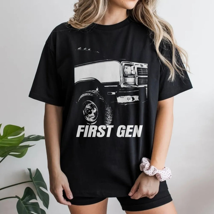 First Gen Truck T-Shirt | Classic Diesel Pickup Graphic | 100% Cotton Premium Tee | Gift for Diesel Mechanic & Truck Enthusiast