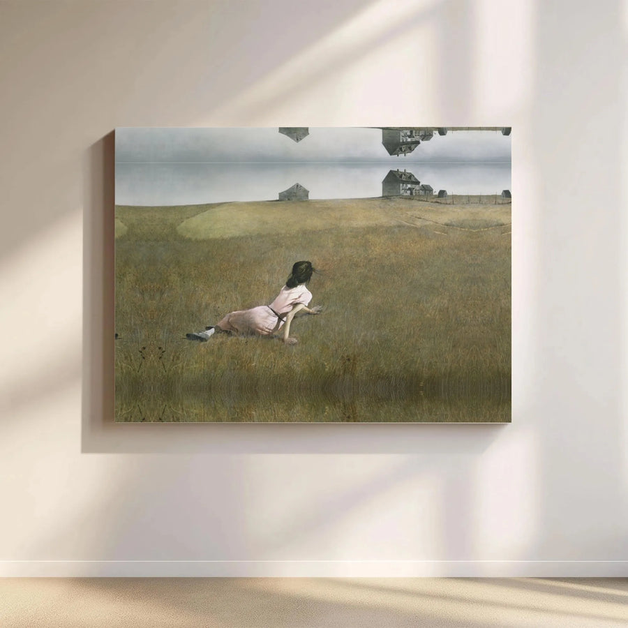 Christina's World Canvas Wall Art | Andrew Wyeth Masterpiece Print | Gallery-Wrapped Premium Decor | American Realism Home Decor Gift