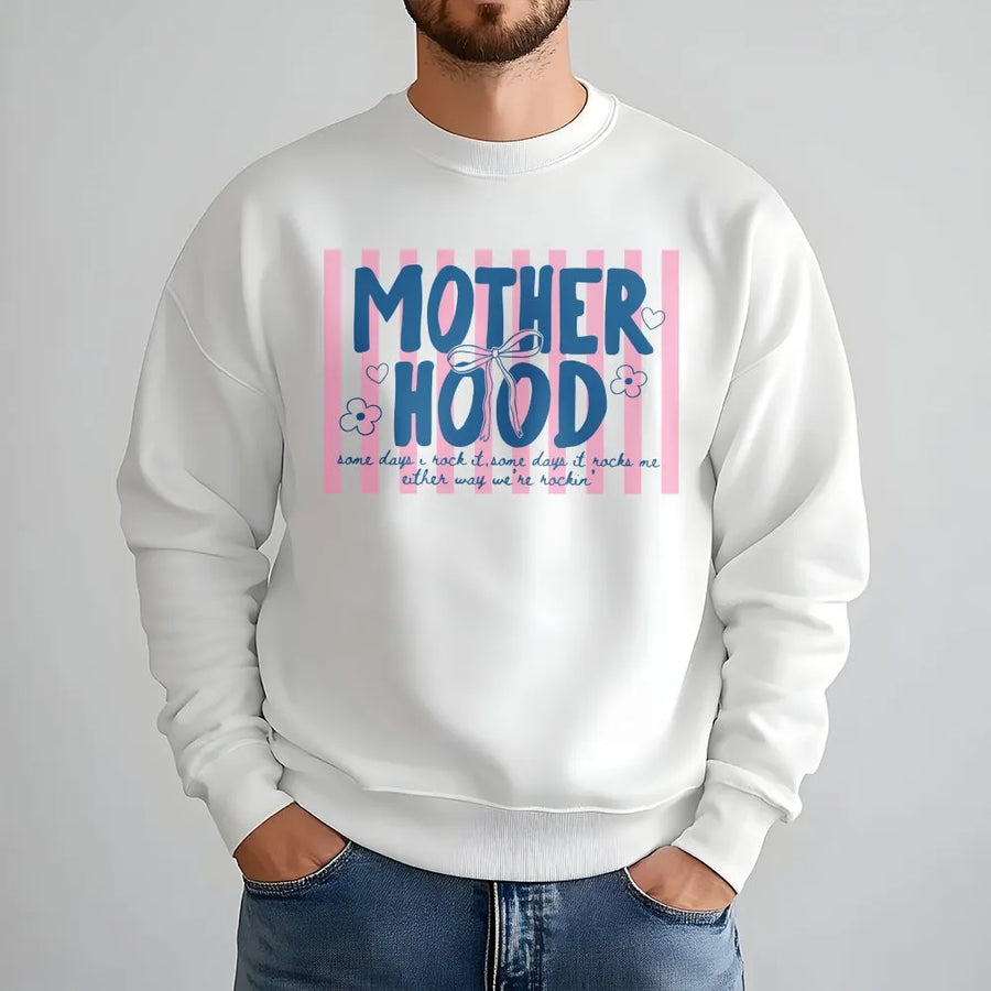 Trendy Motherhood Sweatshirt | Cool Mom Club Graphic Sweatshirt | Premium Soft Cotton Blend | Perfect Gift for New Mama, Mom Life Apparel