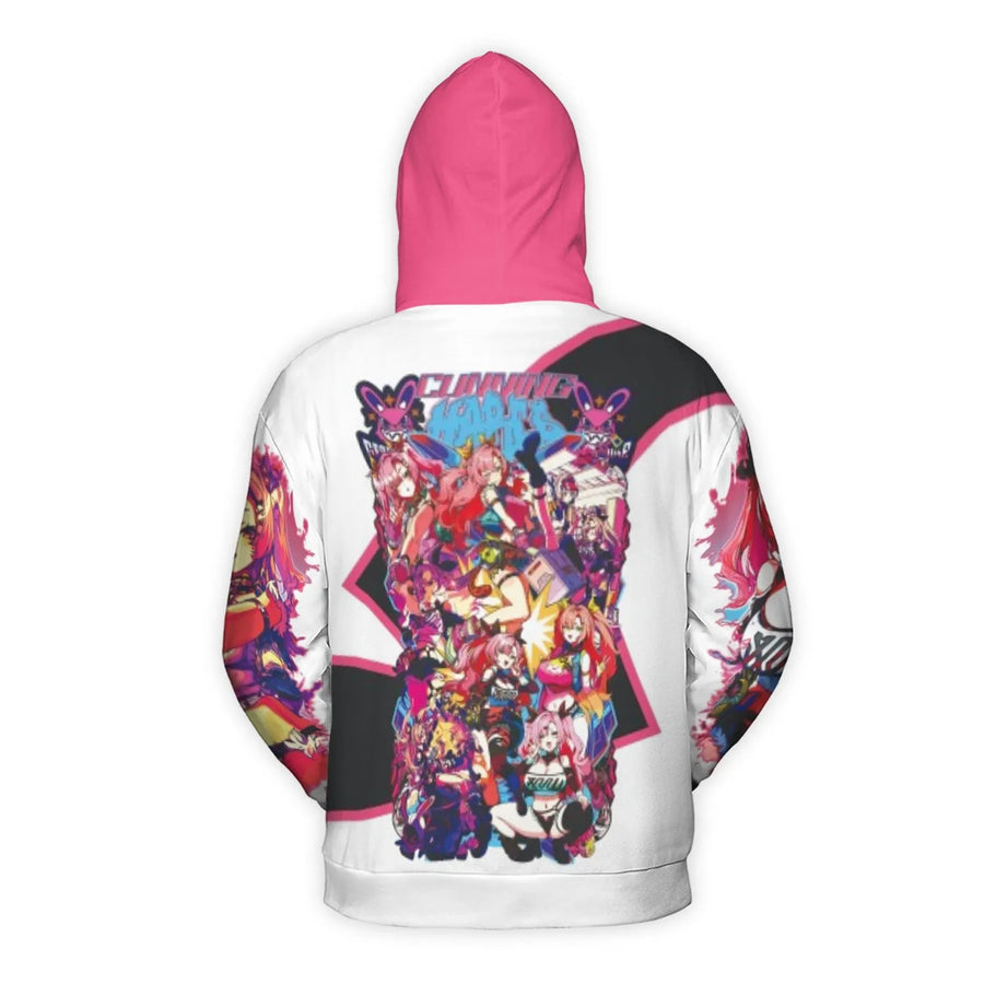 Anime Character Collage 3D Hoodie | Vibrant Cunning Angels Graphic Print | Soft Brushed Fleece Polyester | Unisex Streetwear Gift for Fans
