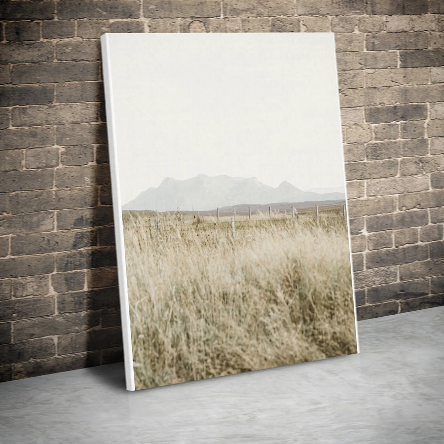 Mountain Landscape Vertical Canvas | Minimalist Boho Photography Print | Premium Gallery Wrapped Canvas | Modern Farmhouse Decor Gift