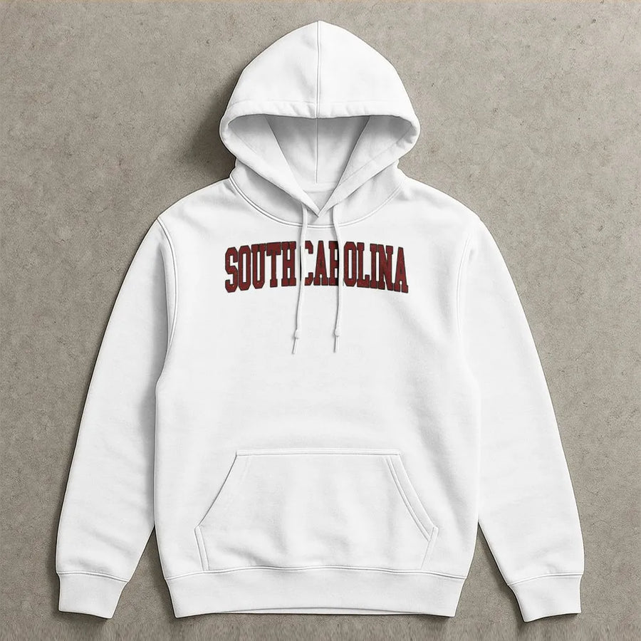 South Carolina Hoodie | Vintage Style College Font | Premium Soft Cotton | South Carolina Pride Apparel Gift
