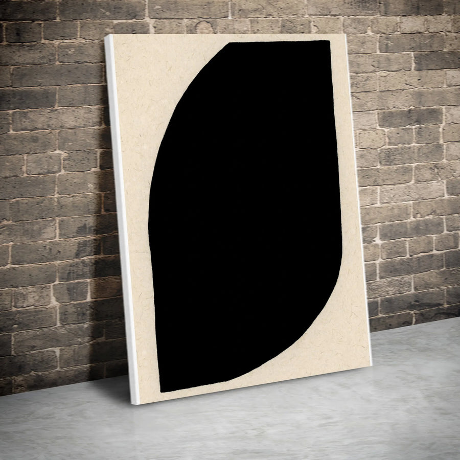 Abstract New Moon Vertical Canvas | Modern Minimalist Wall Art | Premium Thick Gallery Canvas | Contemporary Home Decor Gift
