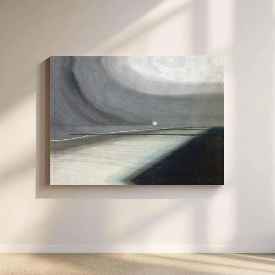 Serenity Abstract Landscape Canvas | Mikalojus Konstantinas Čiurlionis Wall Art | Premium Gallery Wrapped Print | Minimalist Home Decor Gift