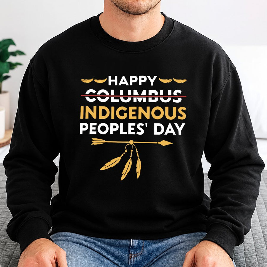 Indigenous Peoples' Day Sweatshirt | Native American Heritage Gift | Cotton Blend Comfort | Unisex Awareness Graphic Crewneck
