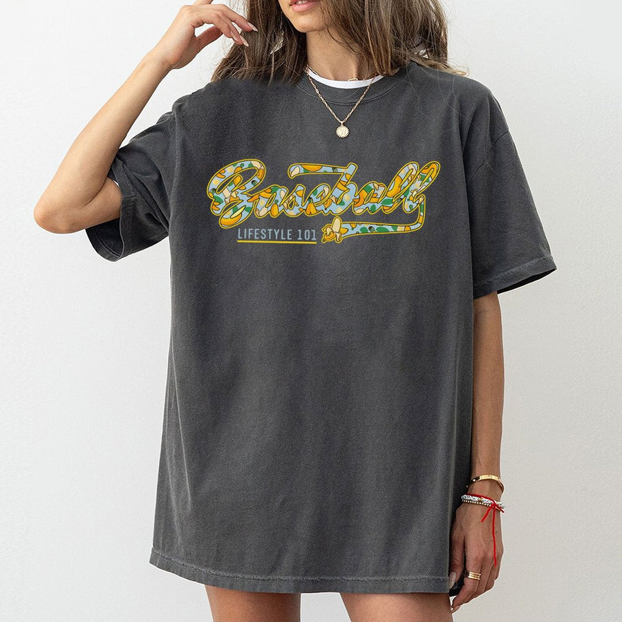 Baseball Banana T-Shirt | Retro Fruit Graphic Design | 100% Premium Cotton Tee | Fun Sporty Apparel Gift for Baseball Fans