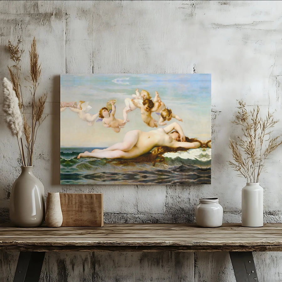 Birth of Venus Canvas Print | Alexandre Cabanel Famous Painting | Premium Gallery Wrapped Wall Art | Classical Art Collector's Gift for Home Decor