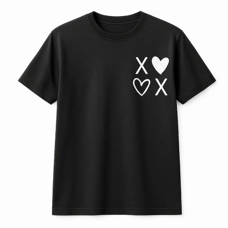 XOXO Heart T-Shirt | Minimalist Valentine Graphic Tee | Soft Cotton Premium Quality | Romantic Gift For Her Or Teacher Valentines Day Outfit