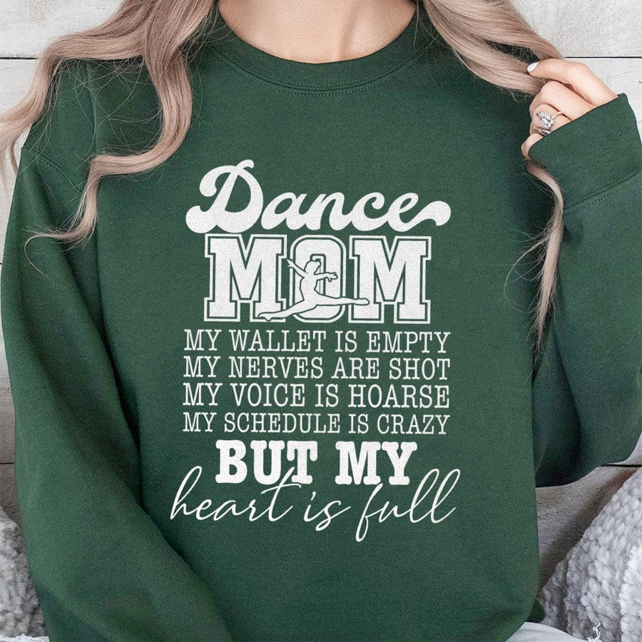 Dance Mom Sweatshirt | Funny Graphic Quote Crewneck | Premium Cotton Blend | Gift for Dance Teacher or Proud Dance Parent