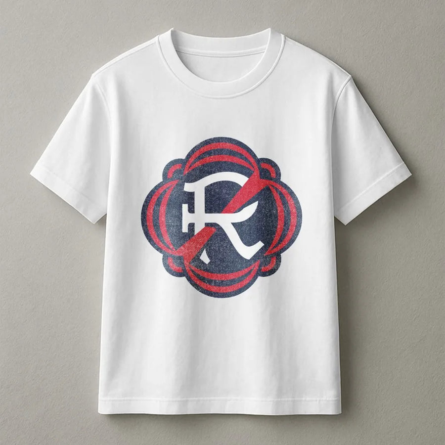 Vintage R Crest T-Shirt | Distressed Americana Graphic Sweatshirt | Soft Cotton Blend | Unisex Patriotic Apparel Gift