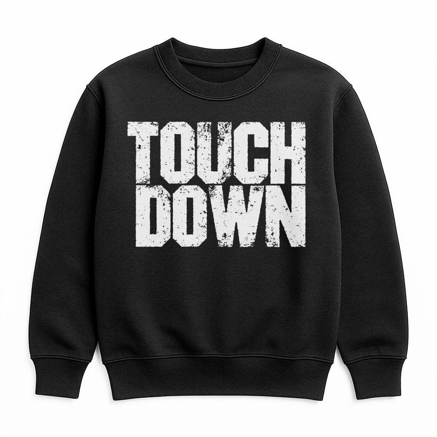 Touchdown Football Sweatshirt | Distressed Varsity Graphic | Premium Cotton Blend | Game Day Apparel For Fans & Players