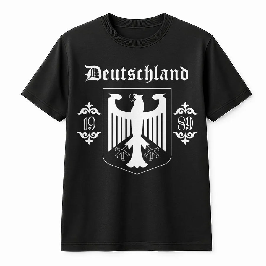 Germany Eagle T-Shirt | Deutschland 1989 Historical Emblem | Premium Cotton Graphic Tee | Gift for German History Lovers & Heritage