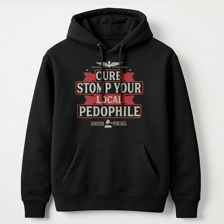 Justice For All Hoodie | Bold Graphic Anti-Abuse Statement Tee | Premium Cotton-Poly Blend | Empowering Unisex Awareness Gift