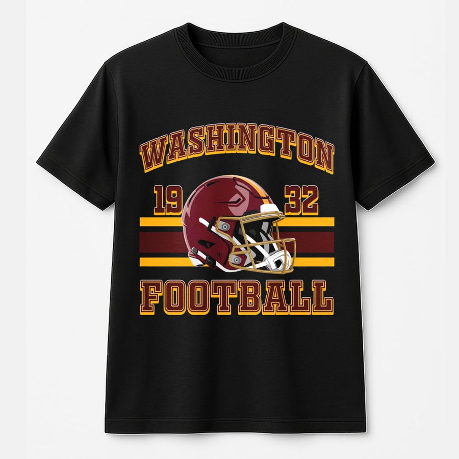 Washington Football T-Shirt For Mens Womens Football Helmet T-Shirt Washington Commander T-Shirt Fan Apparel Vintage Style