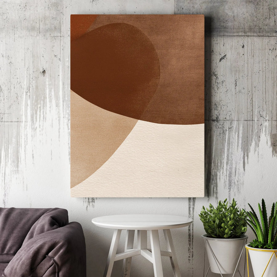 Abstract Geometric Canvas Print | Modern Minimalist Textured Art | Thick Gallery Wrapped Canvas | Premium Home & Office Decor