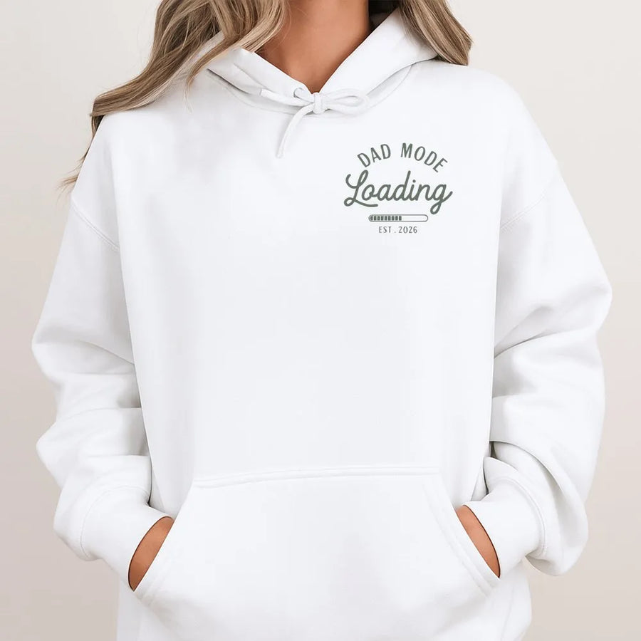 Dad Mode Loading Hoodie | Est 2026 Pregnancy Announcement | Premium Cotton Blend | Gift for Expecting Father