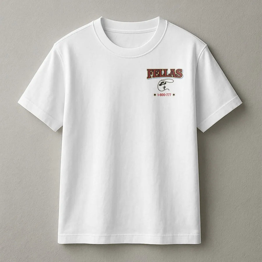 Retro Western Fellas T-Shirt | Vintage Cowboy Rodeo Graphic Tee | 100% Soft Cotton | Unisex Country Western Gift for Men and Women