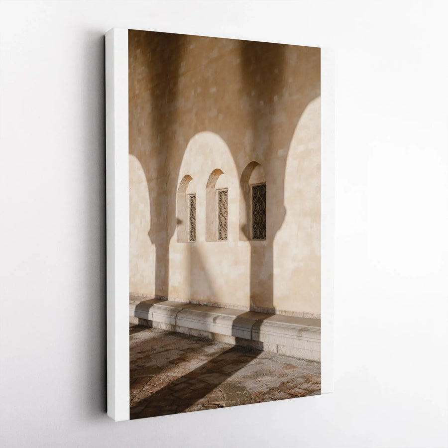 Minimalist Archway Vertical Canvas | Boho Earth Tone Photography | Premium Gallery Wrapped Canvas | Modern Minimalist Home Decor