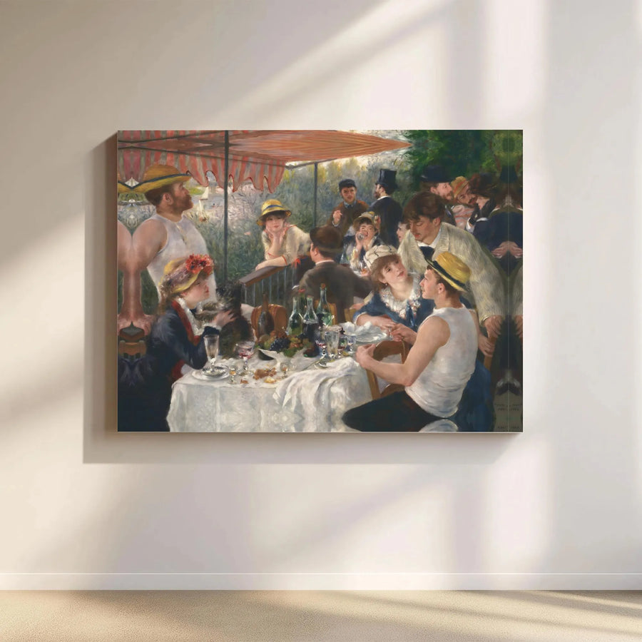 Luncheon Of The Boating Party Canvas | Renoir Impressionist Art Print | Premium 1.25" Gallery Wrap | Museum Quality Wall Decor For Home Office