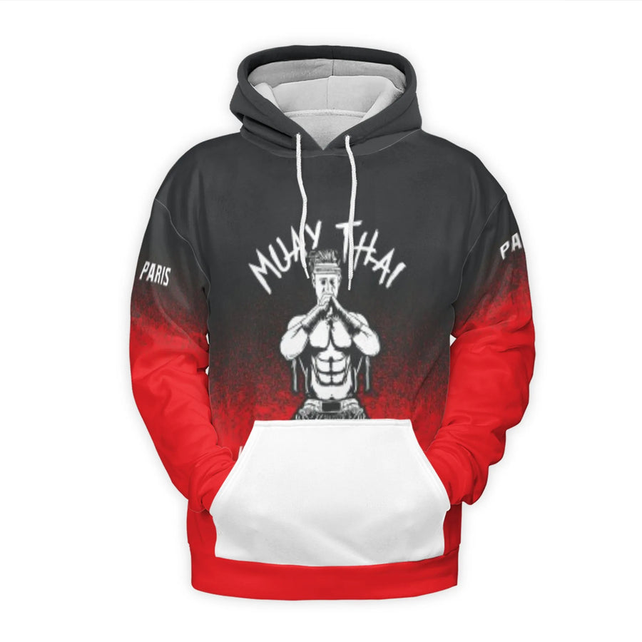 Muay Thai Hoodie | Fight Culture Graphic Print | Premium Polyester Brushed Fleece | Combat Sports Gift For Martial Arts Fans