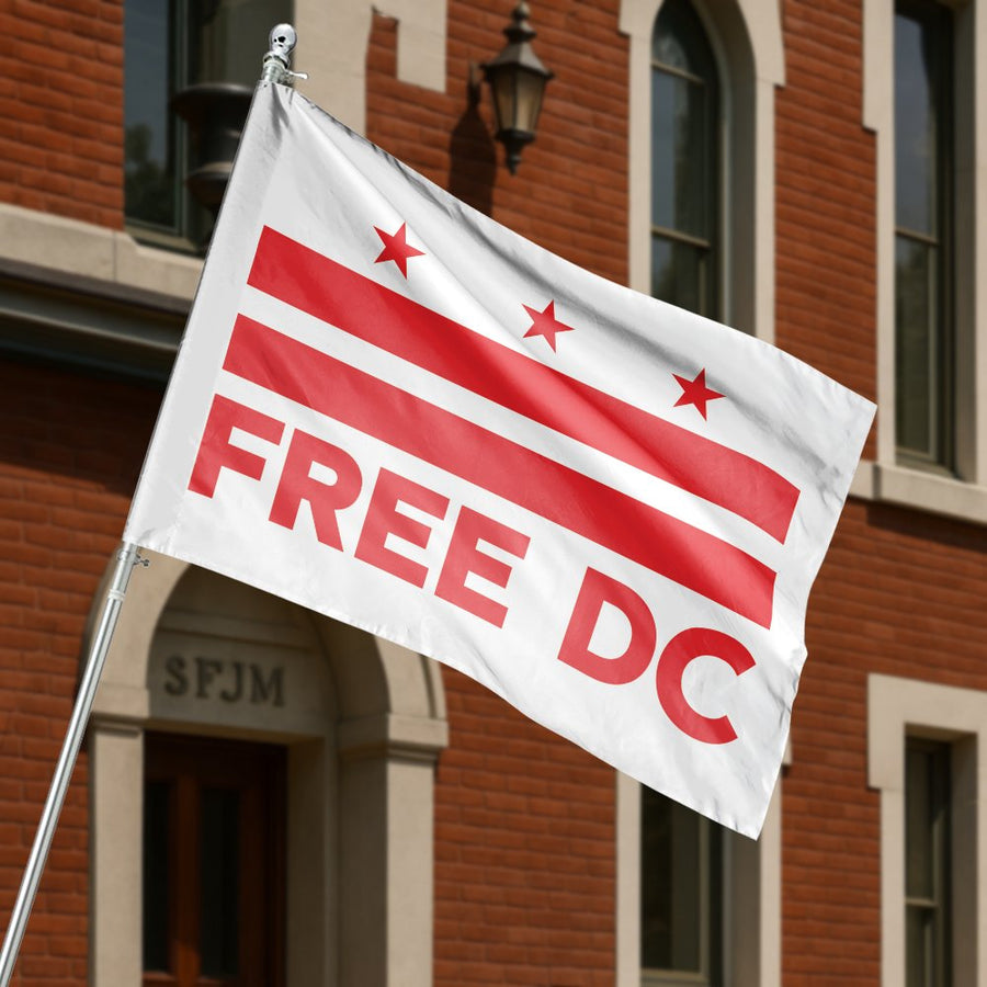 Free DC Flag | Washington DC Statehood Banner | Premium UV-Resistant Polyester | Outdoor Home Decor Gift