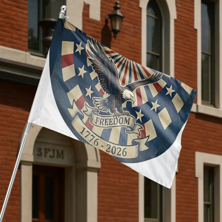 USA 250th Anniversary Flag | Vintage Eagle 1776-2026 Design | Double-Sided Premium Polyester | Commemorative Patriotic Yard Decor