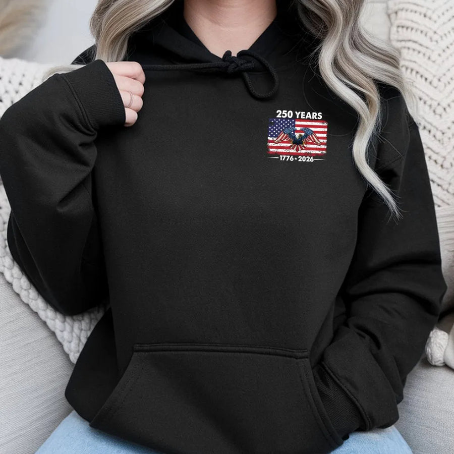 USA 250th Anniversary Hoodie | Patriotic American Eagle Flag Graphic | Premium Cotton Blend | 1776-2026 Limited Edition Gift