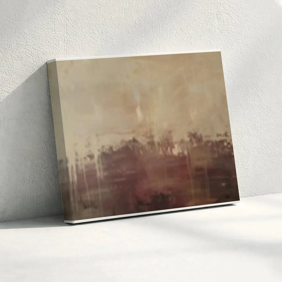 Abstract Canvas Wall Art | Earthy Tones Neutral Abstract Painting | Premium Gallery Wrap Canvas | Modern Home Decor Gift
