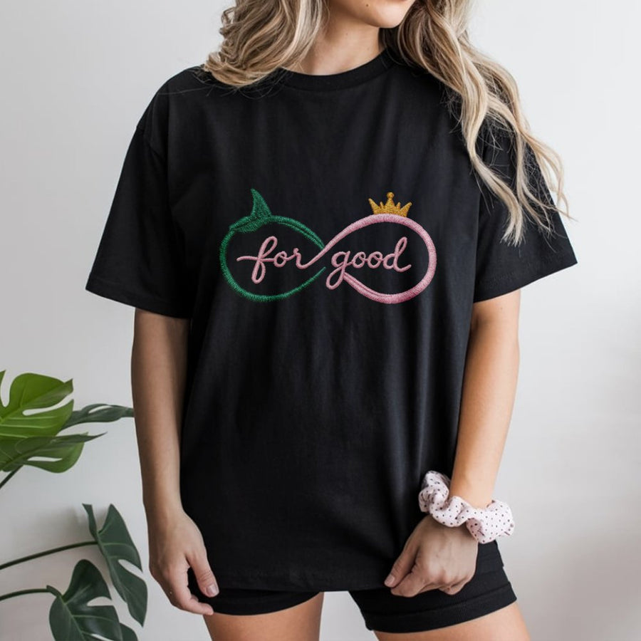 For Good Musical T-Shirt | Broadway Theater Infinity Design | Premium Cotton Tee | Best Friend Gift for Musical Theater Fans