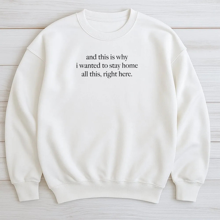 Funny Introvert Sweatshirt | And This Is Why I Wanted To Stay Home | Premium Comfort Colors Sweatshirt | Sarcastic Gift for Homebody