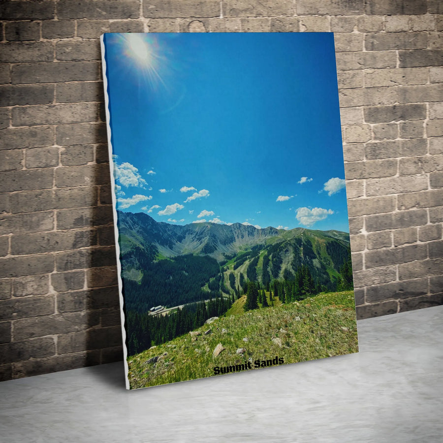Mountain Landscape Canvas Print | Scenic Ski Slope View | 1.25 Inch Premium Gallery Wrap | Nature Wall Art For Home Office Decor Gift