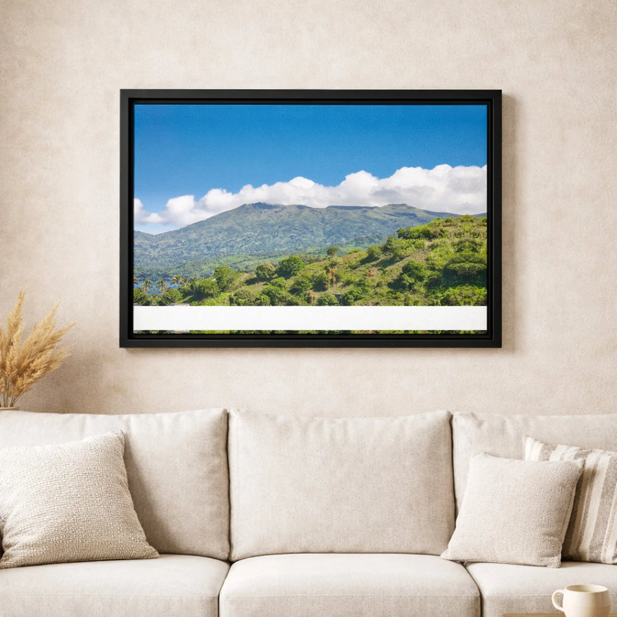 Lush Green Mountain Canvas Print | Panoramic Tropical Landscape Wall Art | Premium Gallery-Wrapped Gallery Quality | Nature Home Decor Gift
