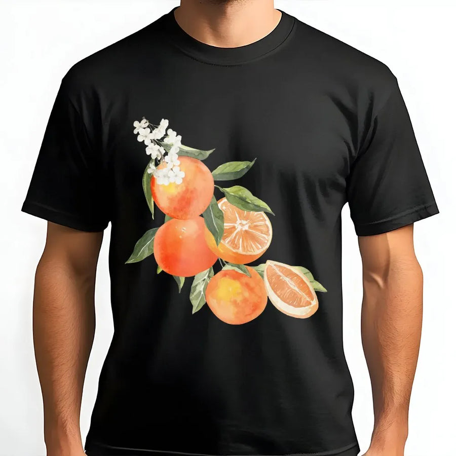 Vintage Orange T-Shirt | Aesthetic Botanical Fruit Graphic | Premium Soft Sweatshirt | Cottagecore Foodie Gift for Her
