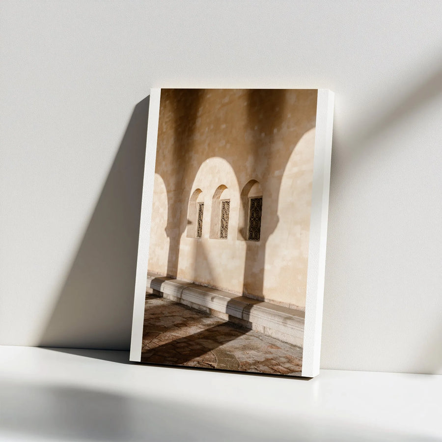Minimalist Archway Vertical Canvas | Boho Earth Tone Photography | Premium Gallery Wrapped Canvas | Modern Minimalist Home Decor